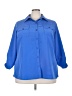 Kim Rogers 100% Polyester Blue 3/4 Sleeve Blouse Size 3X - photo 1