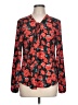 Guess Floral Red Long Sleeve Blouse Size L - photo 1