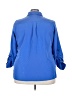 Kim Rogers 100% Polyester Blue 3/4 Sleeve Blouse Size 3X - photo 2