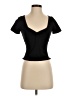 Aqua Black Short Sleeve Top Size S - photo 1