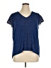 Hannah Blue Short Sleeve Top Size 1X - photo 1