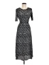 ASOS 100% Polyester Polka Dots Black Casual Dress Size 8 - photo 1