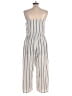 Bar III Stripes Ivory Jumpsuit Size XL - photo 2