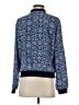 Stella & Dot 100% Polyester Print Blue Jacket Size S - photo 2