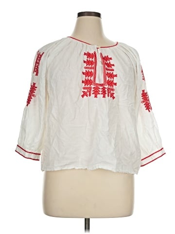 Karen Kane 3/4 Sleeve Blouse (view 1)