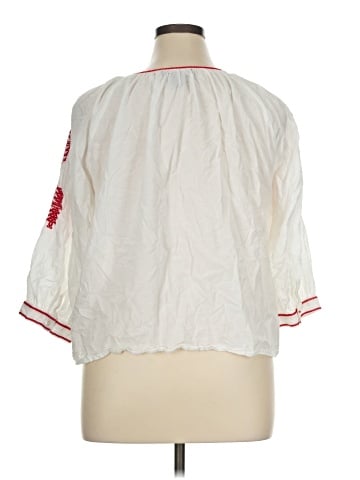Karen Kane 3/4 Sleeve Blouse (view 2)
