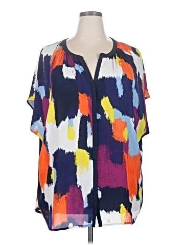 Ava & Viv Short Sleeve Blouse (view 1)