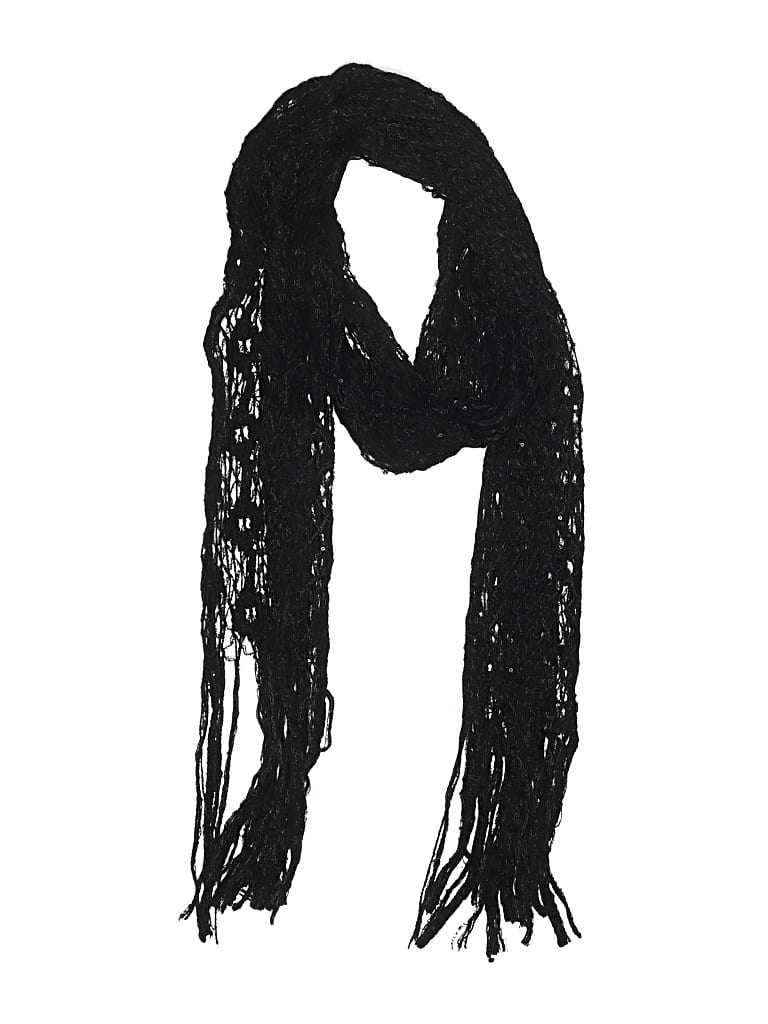 Pre-owned Assorted Brands Scarf In Black