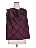 Halogen 100% Polyester Burgundy Sleeveless Blouse Size XL - photo 1
