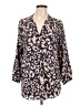 Amour Vert Animal Print Tan 3/4 Sleeve Blouse Size L - photo 1