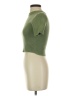 Zara 100% Polyester Green Short Sleeve Turtleneck Size S - photo 5