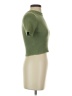 Zara 100% Polyester Green Short Sleeve Turtleneck Size S - photo 4