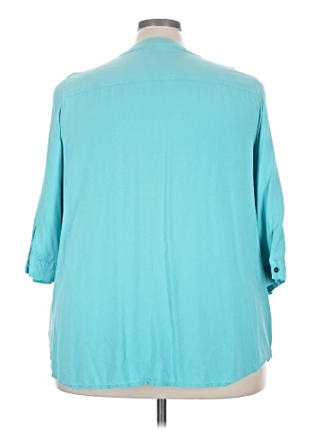 Woman Within Long Sleeve Polo (view 2)