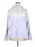Nike 100% Nylon Color Block Purple Windbreaker Size 2X - photo 1