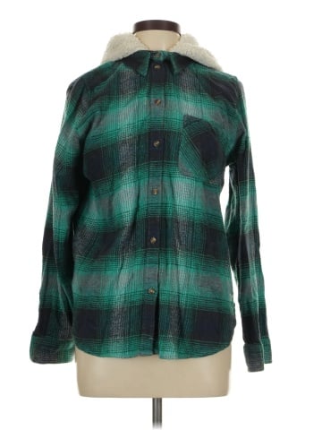 American Eagle Outfitters Long Sleeve Button-Down Shirt (view 1)
