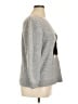 Cupcakes & Cashmere Graphic Silver Pullover Sweater Size 1X - photo 4
