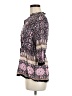 Cato Purple 3/4 Sleeve Blouse Size M - photo 5