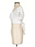 Lyaner White Short Sleeve Blouse Size S - photo 5