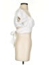 Lyaner White Short Sleeve Blouse Size S - photo 4