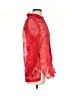 TanJay Red 3/4 Sleeve Blouse Size S - photo 4