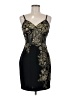 I.N. San Francisco Floral Solid Black Cocktail Dress Size 9 - photo 1