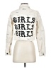 Forever 21 Graphic Ivory Denim Jacket Size XS - photo 2