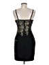I.N. San Francisco Floral Solid Black Cocktail Dress Size 9 - photo 2