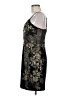 I.N. San Francisco Floral Solid Black Cocktail Dress Size 9 - photo 5