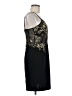 I.N. San Francisco Floral Solid Black Cocktail Dress Size 9 - photo 4