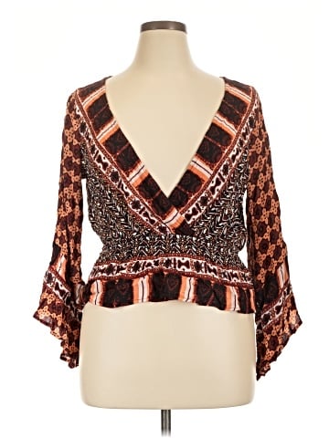Free People 3/4 Sleeve Blouse (view 1)