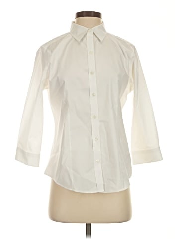 L.L.Bean 3/4 Sleeve Button-Down Shirt (view 1)