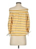 J.Crew 100% Cotton Yellow 3/4 Sleeve Blouse Size S - photo 2