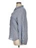 Zara Stripes Blue Long Sleeve Button-Down Shirt Size XL - photo 5