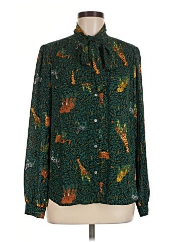 J.Crew Factory Store Long Sleeve Blouse (view 1)