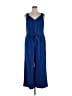 London Times Solid Blue Jumpsuit Size 16 - photo 1