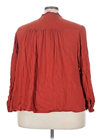 Lane Bryant 3/4 Sleeve Button-Down Shirt (view 2)