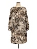 Vince Camuto 100% Polyester Animal Print Tan Casual Dress Size 1X - photo 1