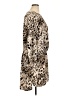 Vince Camuto 100% Polyester Animal Print Tan Casual Dress Size 1X - photo 4
