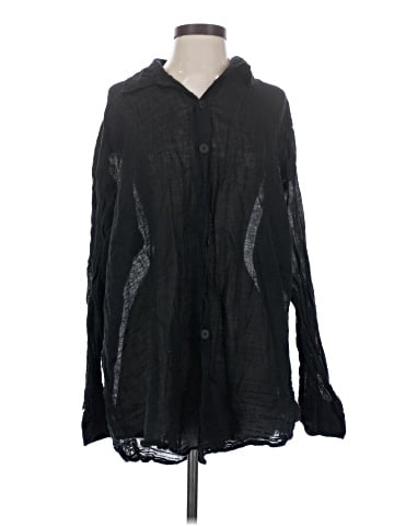 TAN + LINES Long Sleeve Button-Down Shirt (view 1)