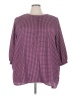 Woman Within 100% Polyester Purple 3/4 Sleeve Blouse Size 26 (2X) - photo 1