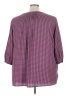 Woman Within 100% Polyester Purple 3/4 Sleeve Blouse Size 26 (2X) - photo 2