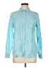 Talbots Stripes Blue Long Sleeve Button-Down Shirt Size M - photo 1