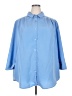 Woman Within 100% Polyester Blue 3/4 Sleeve Blouse Size 26 (2X) - photo 1