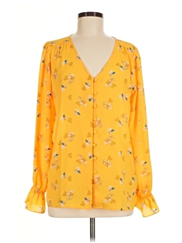 Ann Taylor LOFT Outlet Long Sleeve Blouse (view 1)