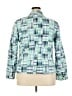 Talbots 100% Cotton Print Blue Blazer Size 18 - photo 2
