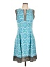 Roz & Ali Paisley Blue Cocktail Dress Size 12 - photo 1