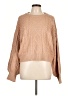 Double Zero Solid Tan Pullover Sweater Size L - photo 1