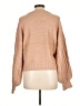 Double Zero Solid Tan Pullover Sweater Size L - photo 2