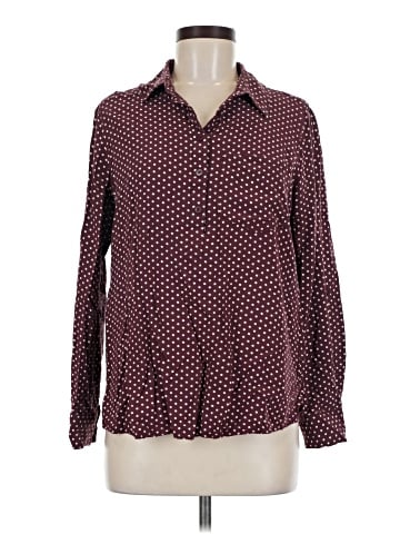 Cosmic Blue Love Long Sleeve Blouse (view 1)