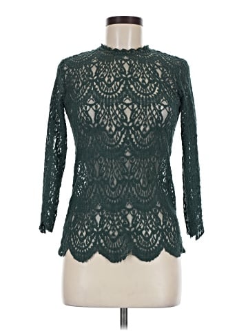 Zara W&B Collection Long Sleeve Top (view 1)